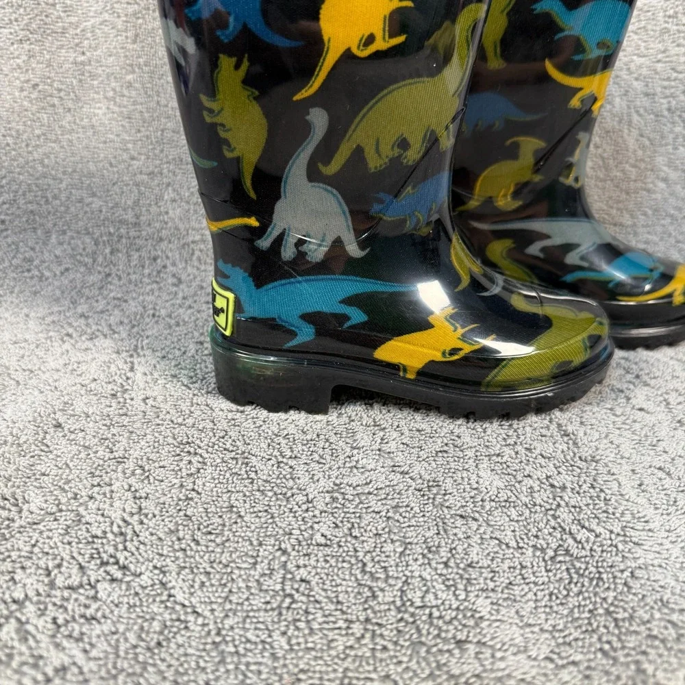 Dinosaurs Western Chief Rain Boots‎ Sz 5c Toddler Light up heel